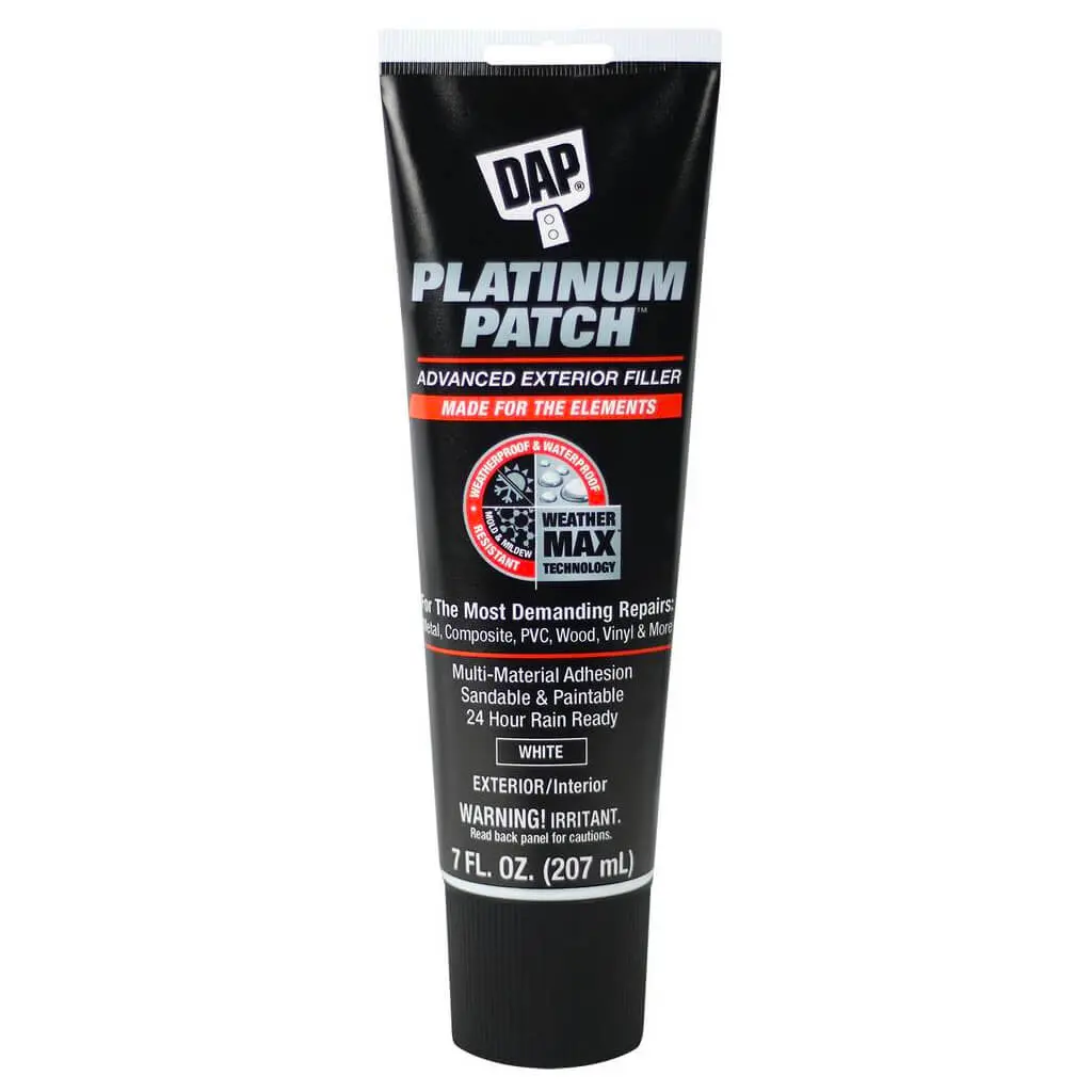 Dap 74887 207Ml Platinum Patch White Advanced Exterior Filler 1