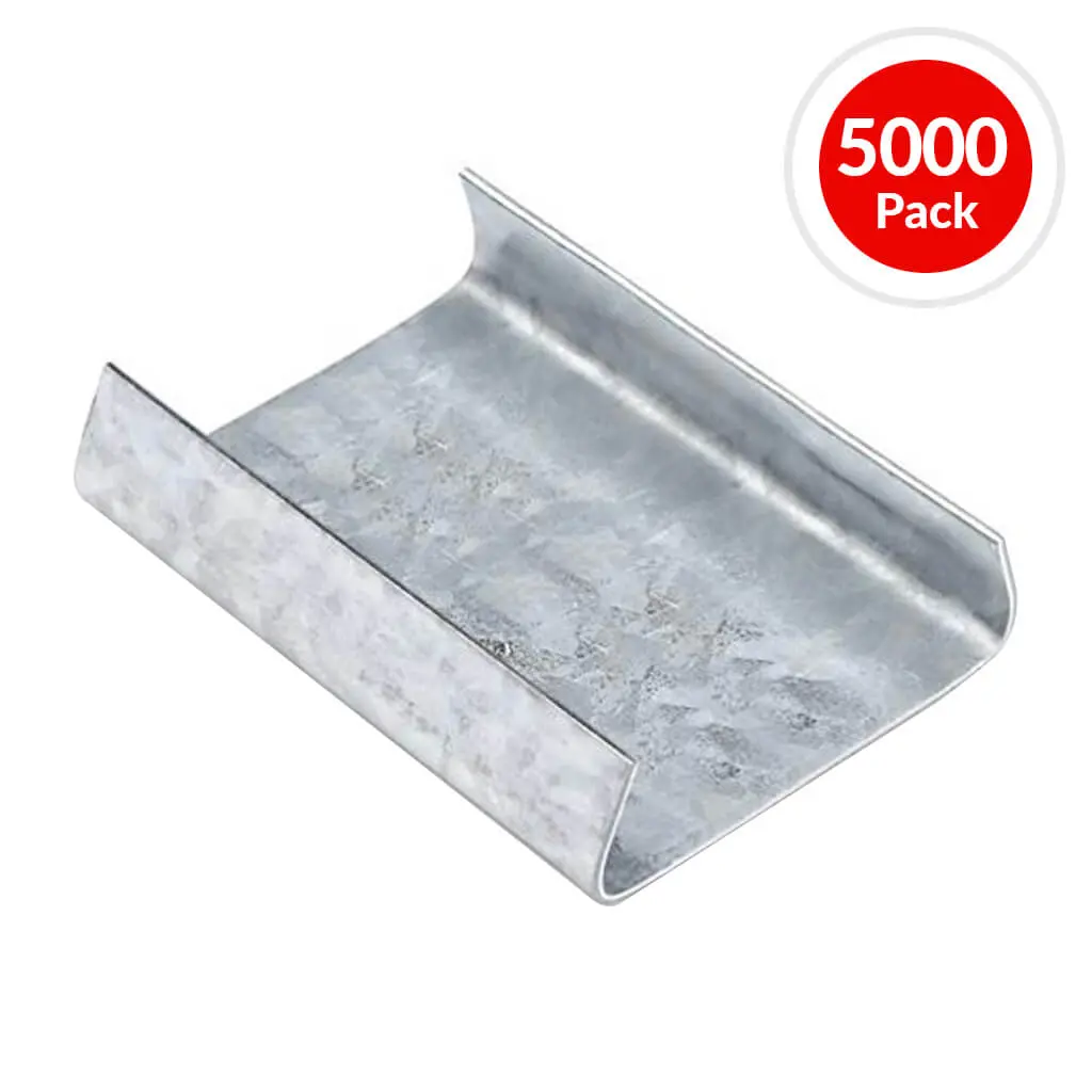 3/4 In. Galvanized Open Steel Strapping Seal (5,000-Pack) 1