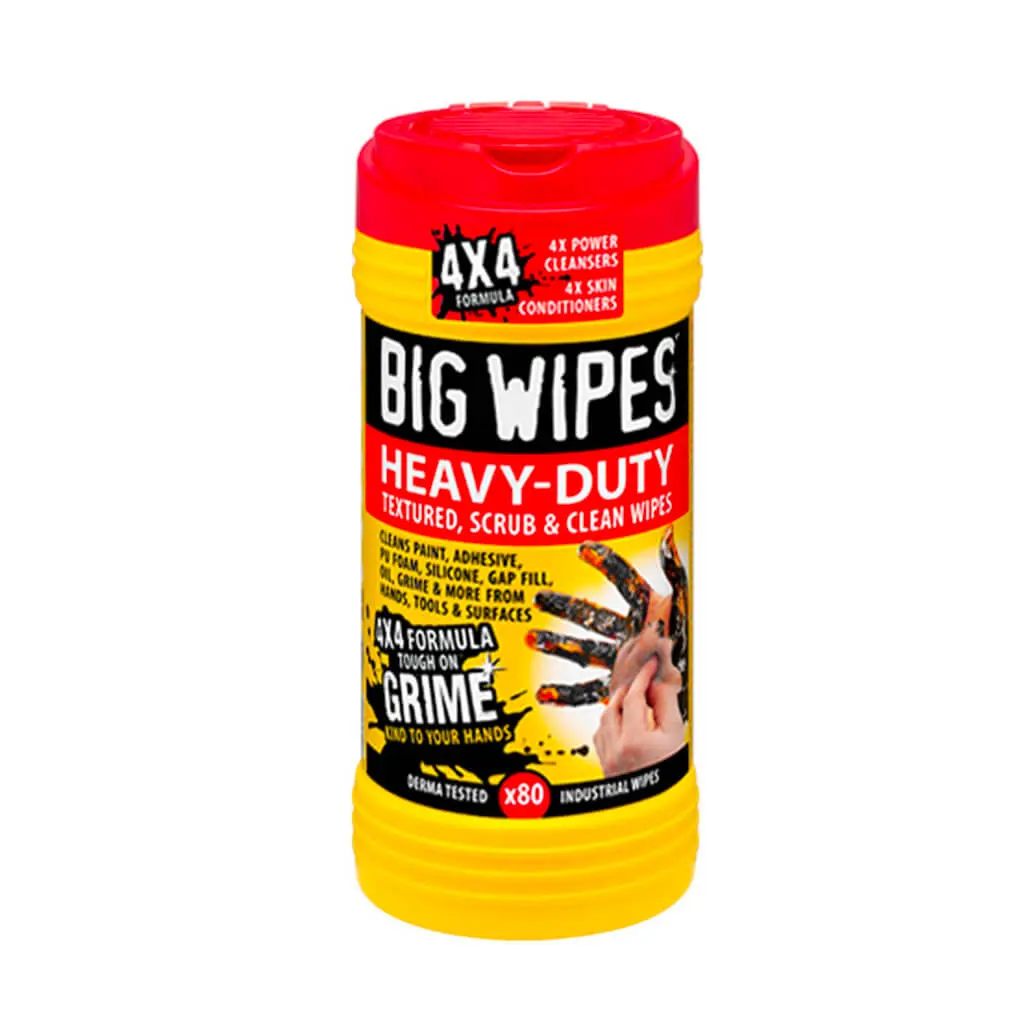 Big Wipes Bw010961 Heavy-Duty Textured Scrub And Clean Wipes (80-Count) 1