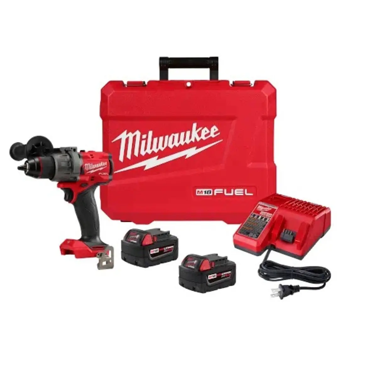 Milwaukee 2904-22 M18 Fuel 1/2 In. Hammer Drill / Driver Kit 1