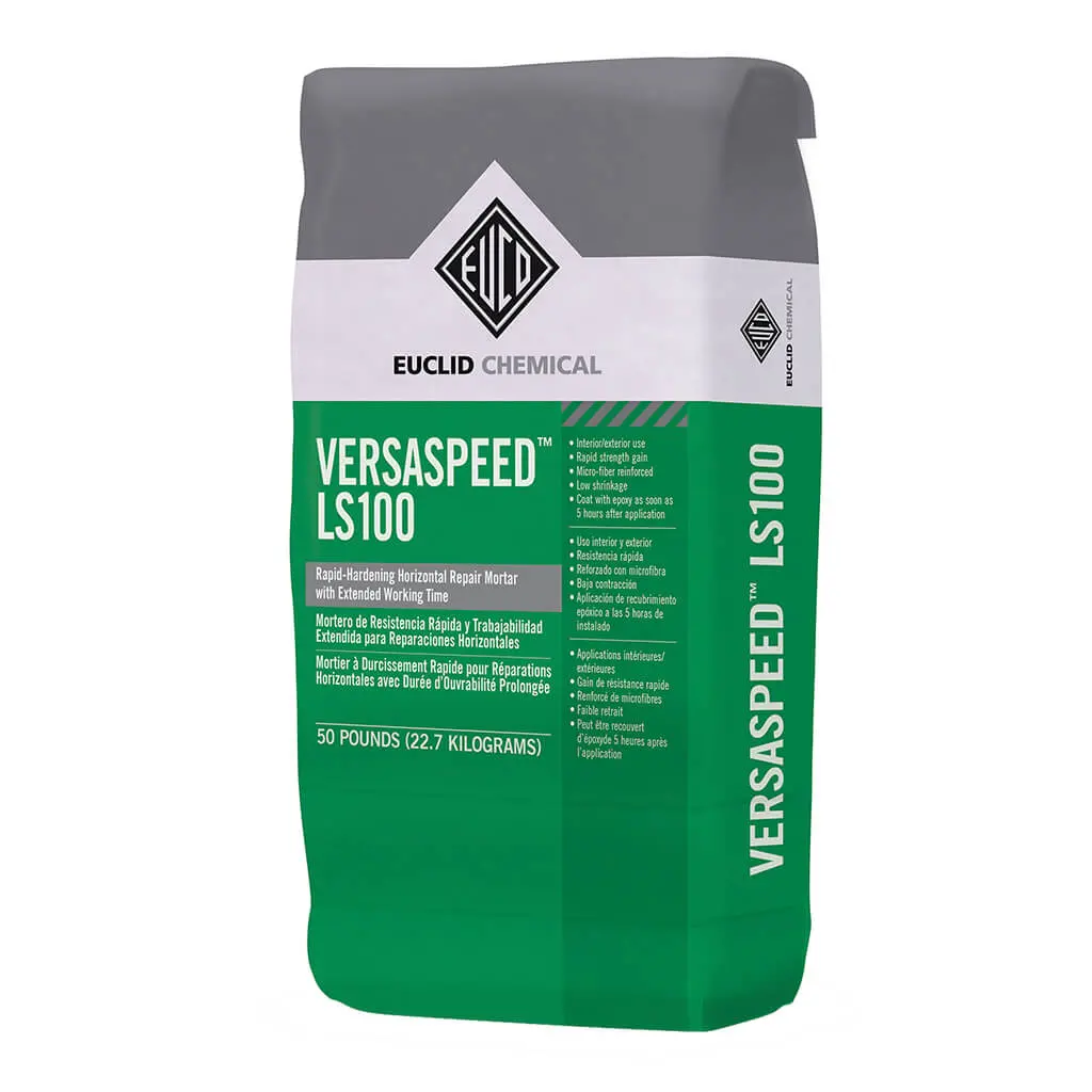 Euclid Versaspeed Ls100 50 Lbs Rapid Hardening Horizontal Repair Mortar 1