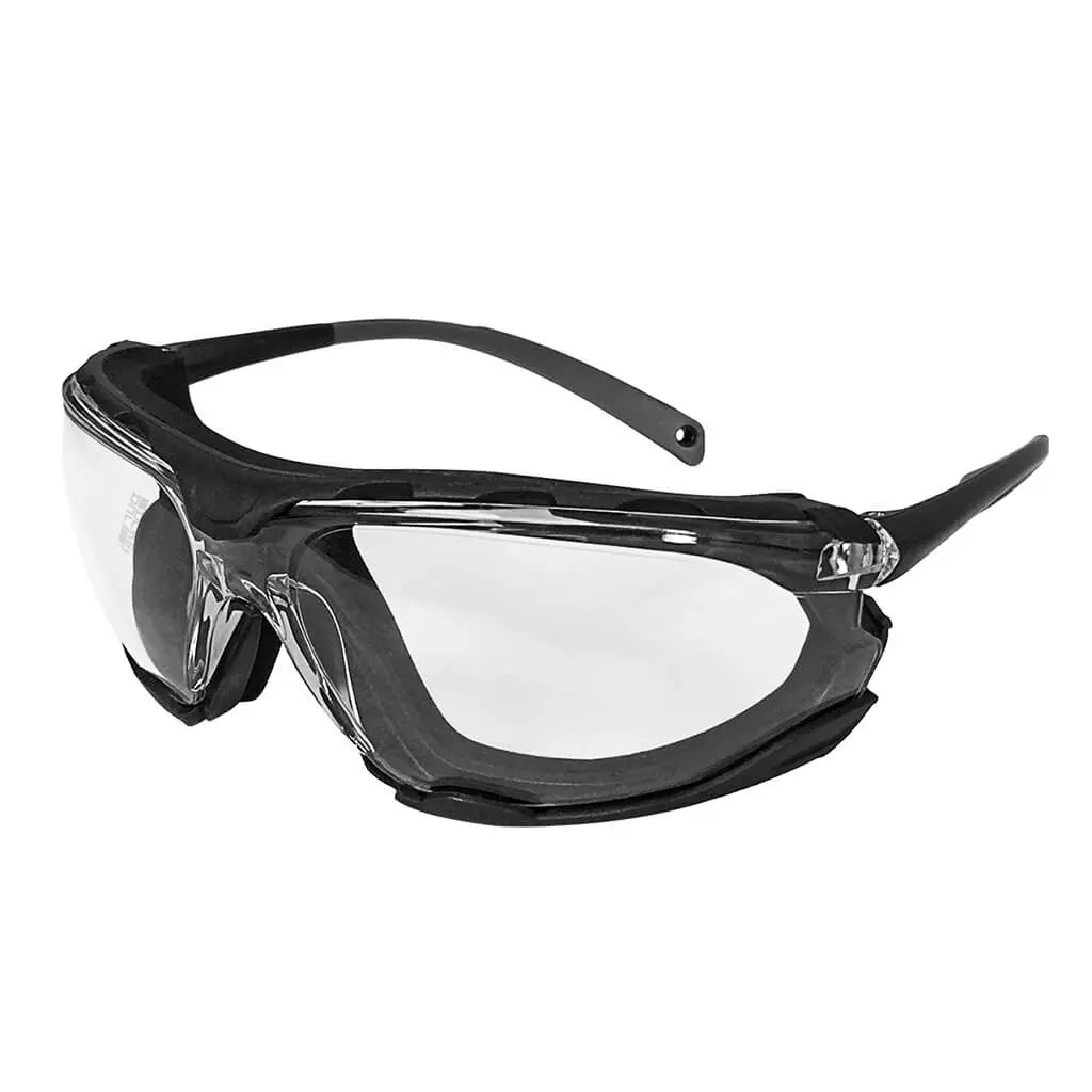 Duradrive A07-28C Clear Lens Anti-Scratch Anti-Fog Safety Glasses With Removable Foam Gasket 1