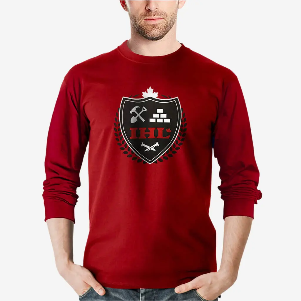 Ihl Men's Elite Red Long Sleeve T-Shirt 1