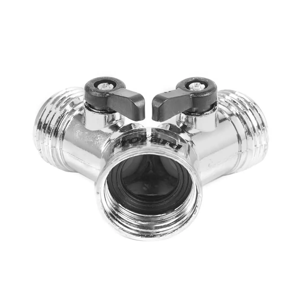 Toolway 180132 2-Valve Y Connector Garden Hose 1