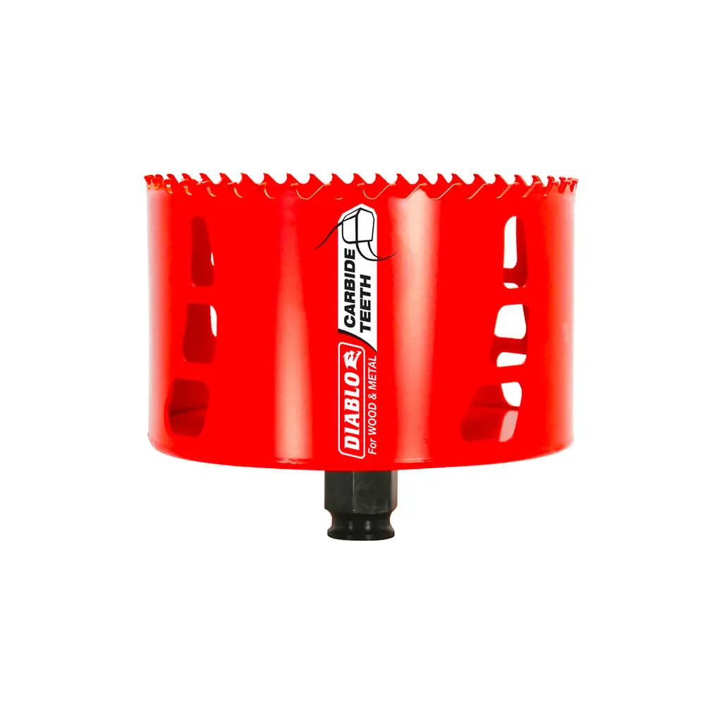 Freud Diablo Dhs4250ct 4-1/4 In. X 2-3/8 In. Carbide-Tipped Mandrel Shank Wood And Metal Hole Saw 1