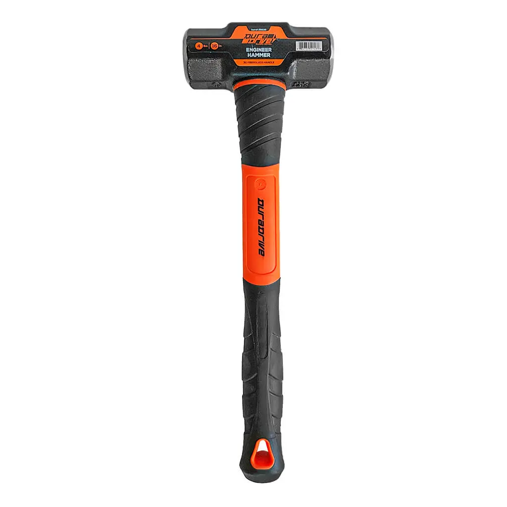 Duradrive 4 Lbs. 16 In. Mini Engineer Sledge Hammer With Fiberglass Handle 1