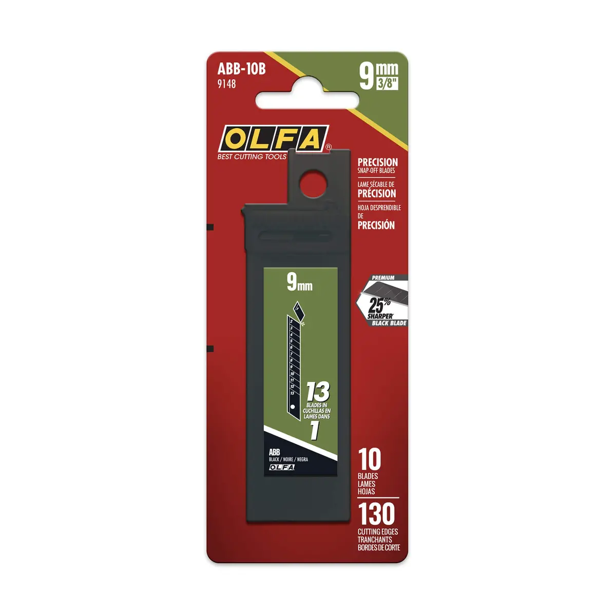 Olfa Heavy-Duty Snap Off Knife Blades 9Mm 10 Pack 1