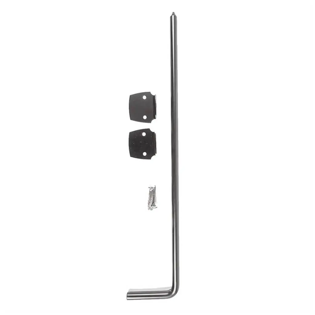 Toolway 103071 18 In. Black Steel Cane Bolt 1