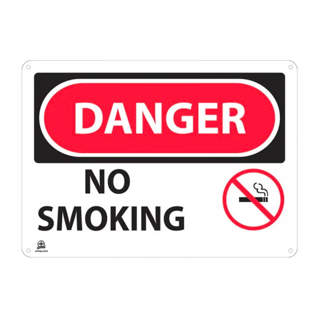 10 In. X 14 In. No Smoking Sign 1
