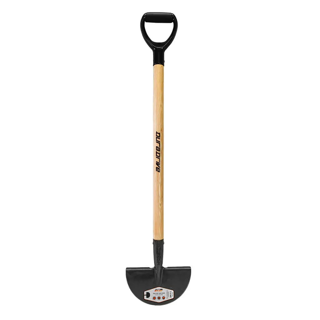 Duradrive Ash Wood D-Handle Half-Moon Turf Grass Foot Step Edger 1