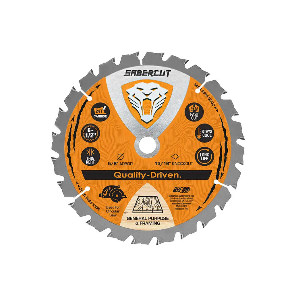 Sabercut 6-1/2 In X 24T Carbide Tooth Framing Blade 1
