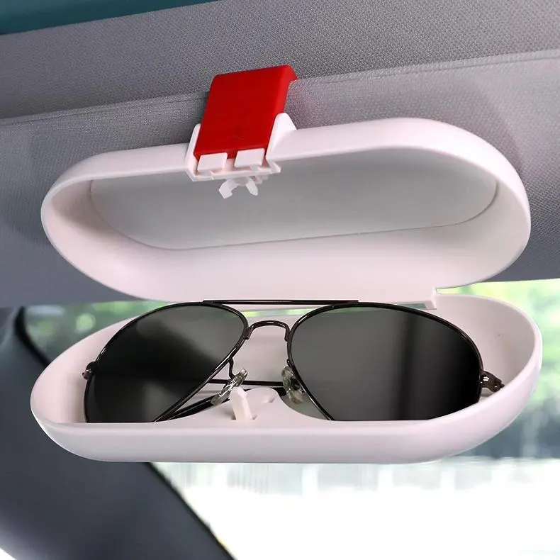 Glasses Case Sun Visor Card Storage Sunglasses Storage Box For Tesla Model 3/Y/X/S 1