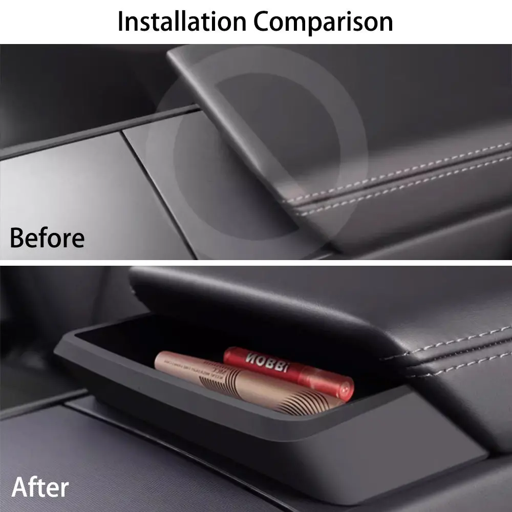 Center Console Armrest Sunglasses Storage Box For New Tesla Model Y Juniper 2025+ 2