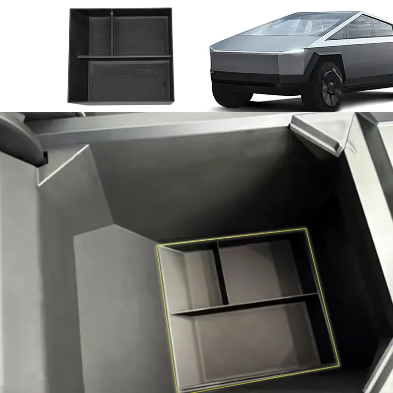 Abs Center Console Armrest Lower Storage Box For Cybertruck 1