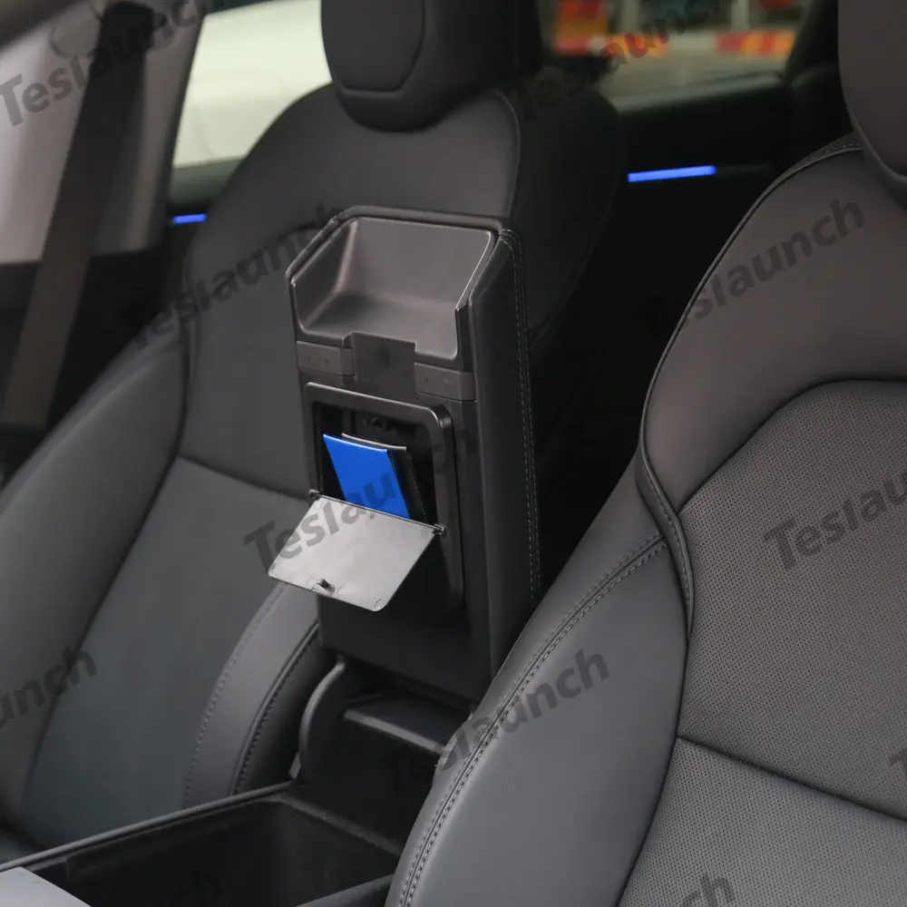 Center Console Organizer Armrest Hidden Storage Box For Tesla 2024+ Model 3 Highland 1