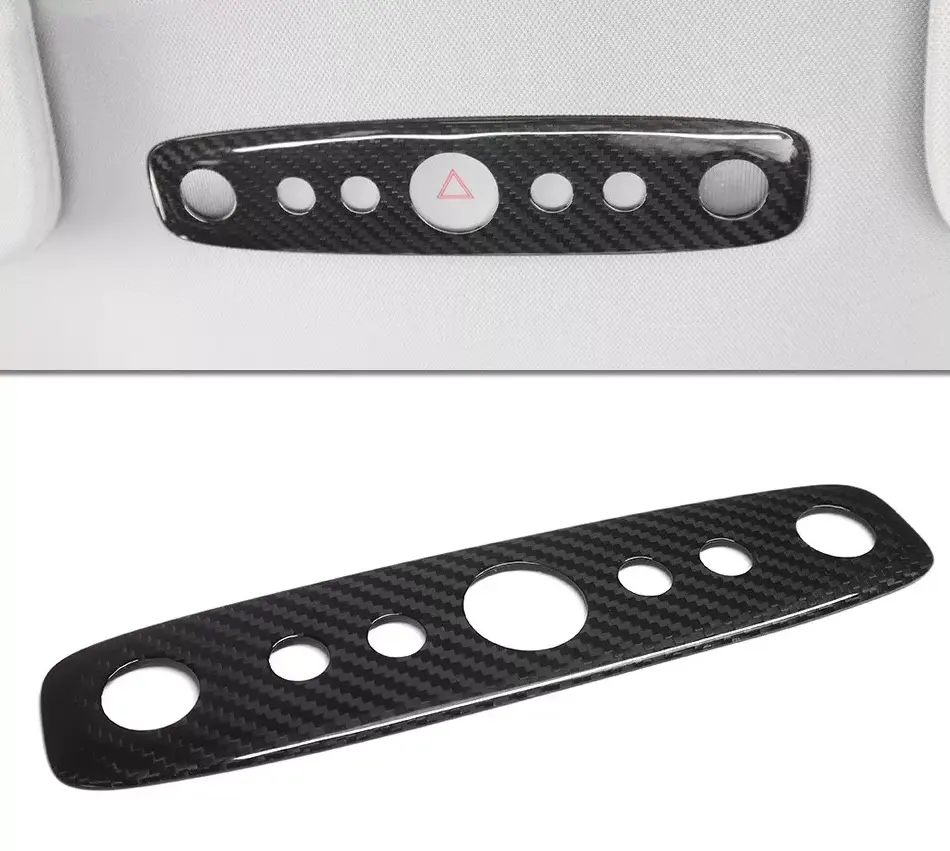 [Real Carbon Fiber] Reading Light Cover For Tesla 2024+ Model 3 Highland 1