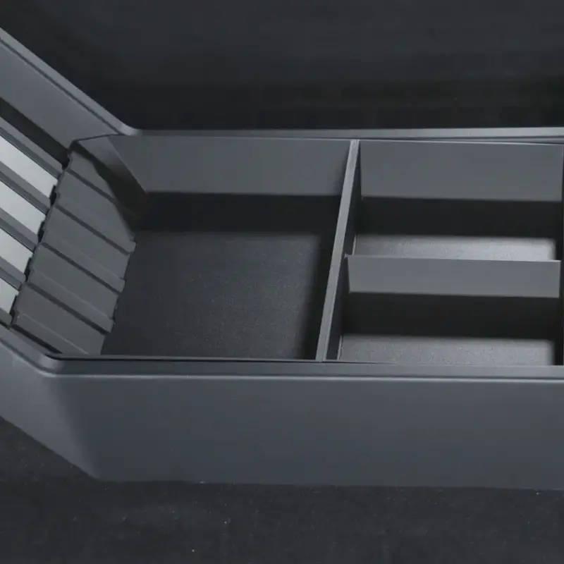 Spliced Lower Center Console Tray Floor Storage Organizer For Cybertruck 2
