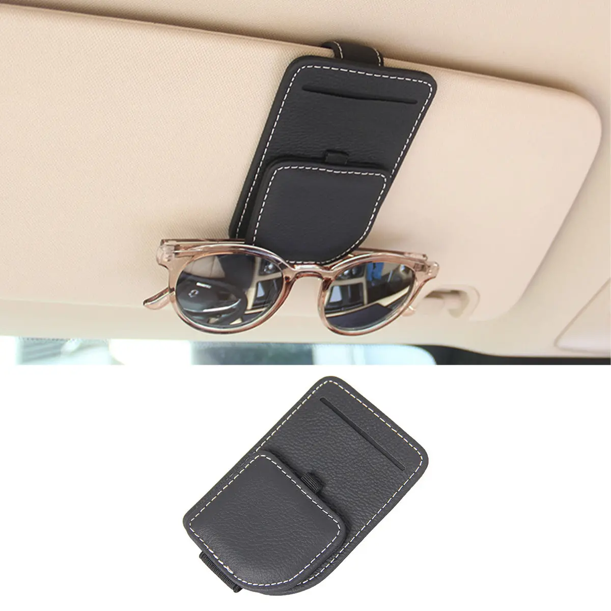 Magnetic Multi-Functional Glasses & Card Clip For Tesla Model 3/Y/S/X/Ct 1