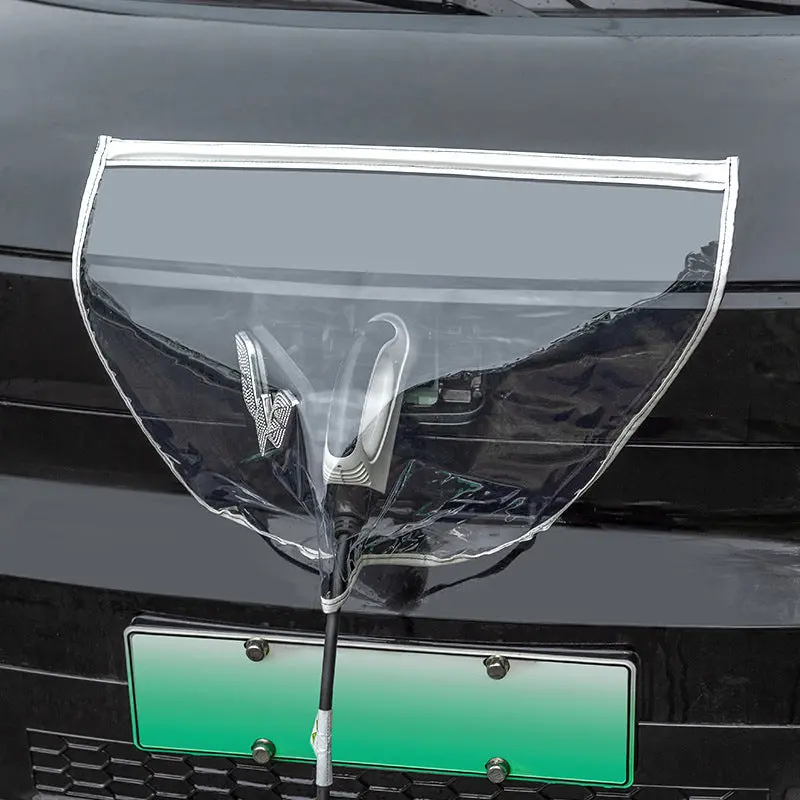Charging Gun Cover Ev Charger Charging Port Magnet Adsorption Waterproof Rainproof Cover For All Car 1