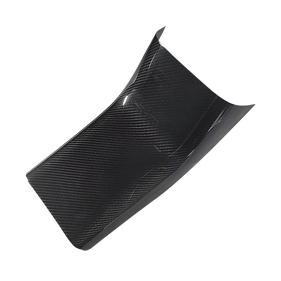 [Real Carbon Fiber] Backseat Center Console Base Cap, Anti-Kick Protection Panel 1
