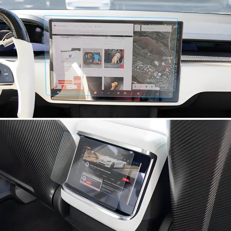 Tempered Glass Screen Protector For Model S/X (2021+) 3