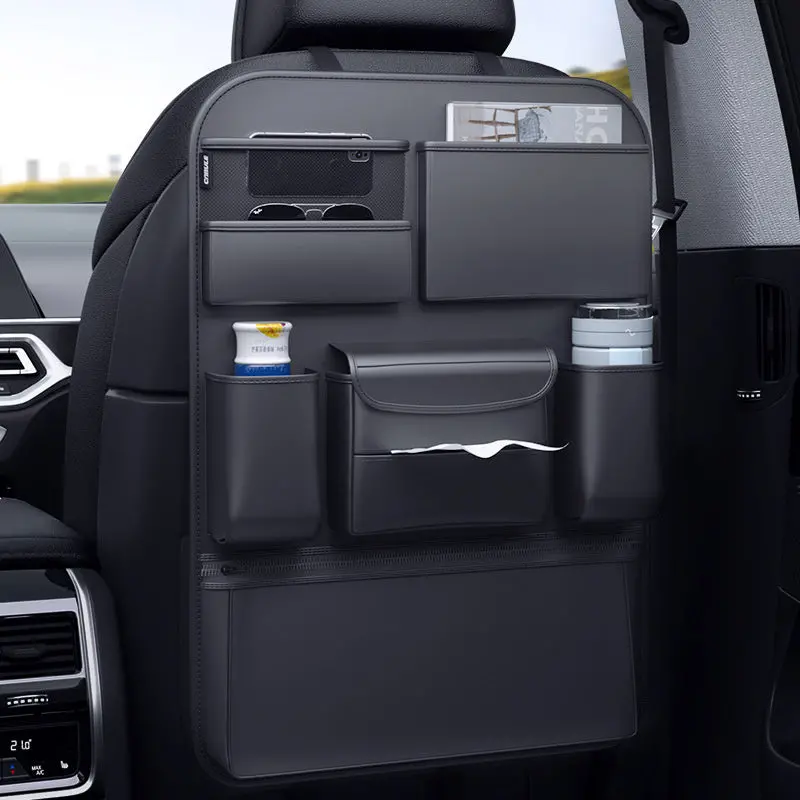 Model 3/Y/S/X Car Seat Back Storage Bag Hanging Bag Multifunctional Storage Box For Tesla (1 Pc) 1