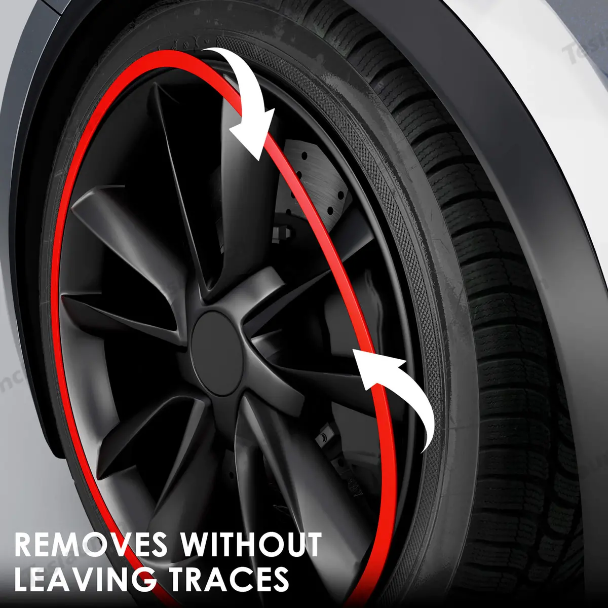 Aluminum Alloy Wheel Rim Protector- Fits All Cars (5Pcs) 9