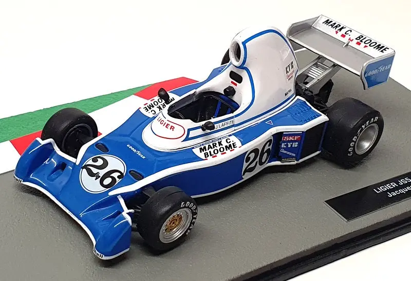 Altaya 1/43 Scale 91024Q - F1 Ligier Js5 1976 #26 J. Laffite - Blue/White 1