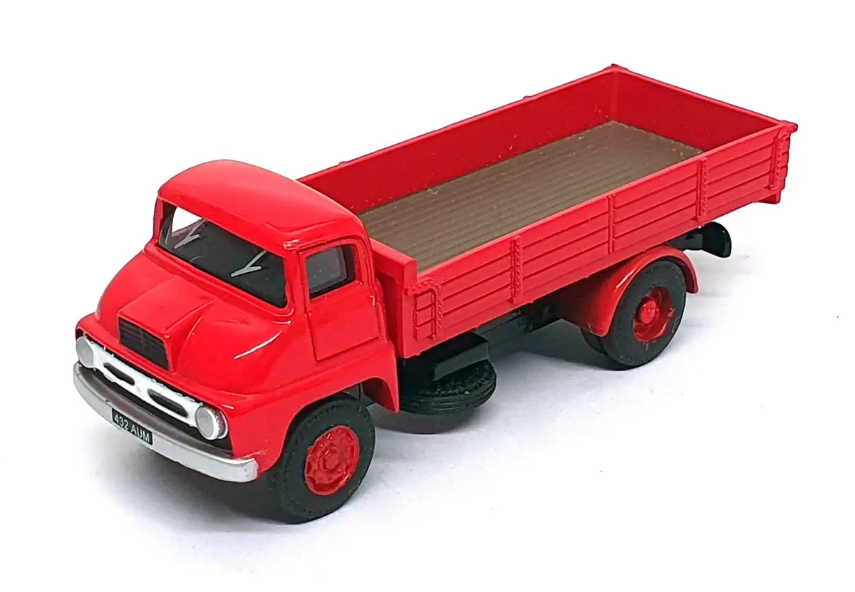 Base Toys 1/76 Scale Ts-01 - Thames Dropside Truck - Red 1