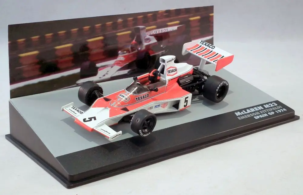 Atlas Editions 1/43 Scale 20219G - F1 Mclaren M23 Spain Gp 1974 Fittipaldi 1