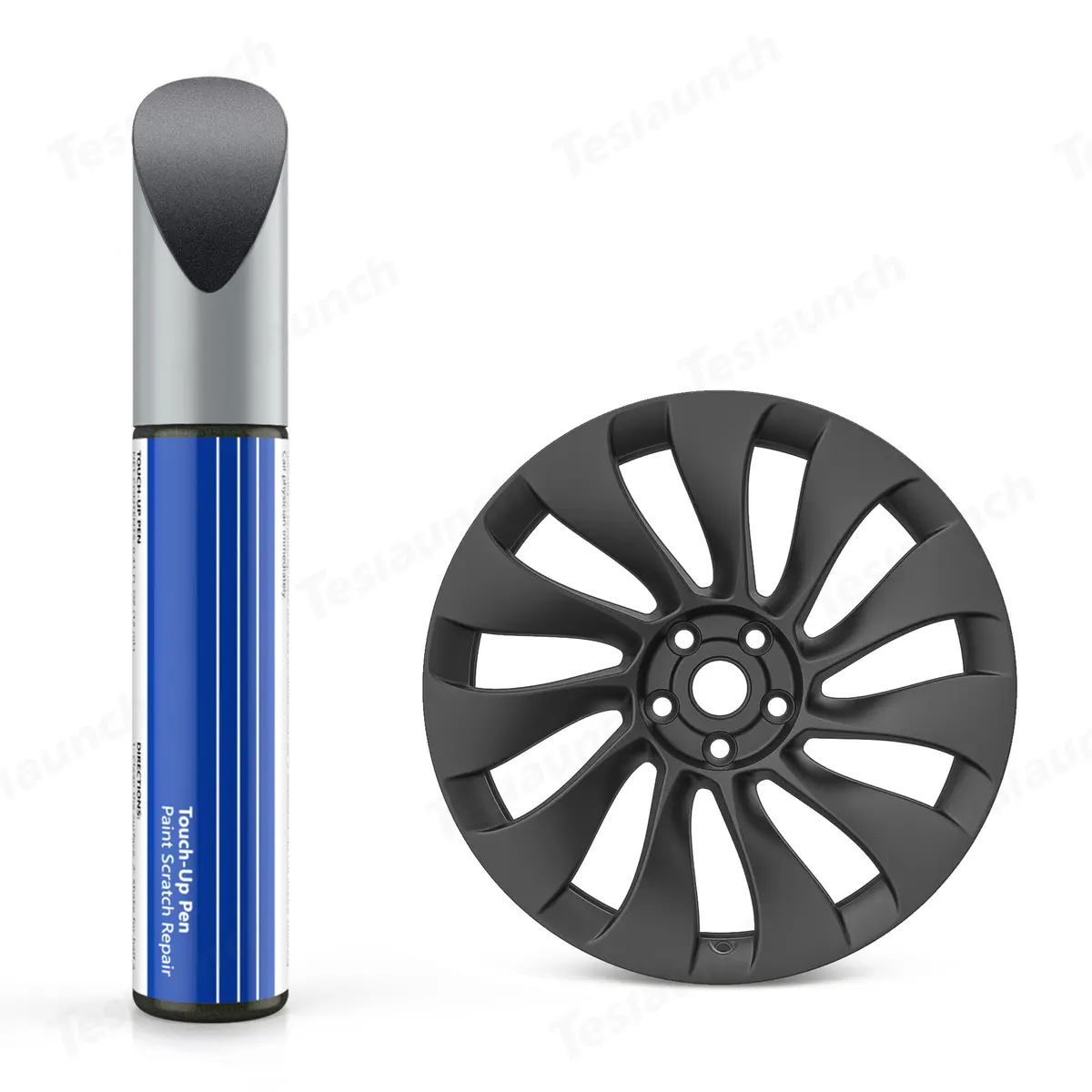 Wheel Rims Touch Up Paint For Tesla Model Y- Diy Curb Rash Repair Kits With Color-Matched Touch Up Paint 3