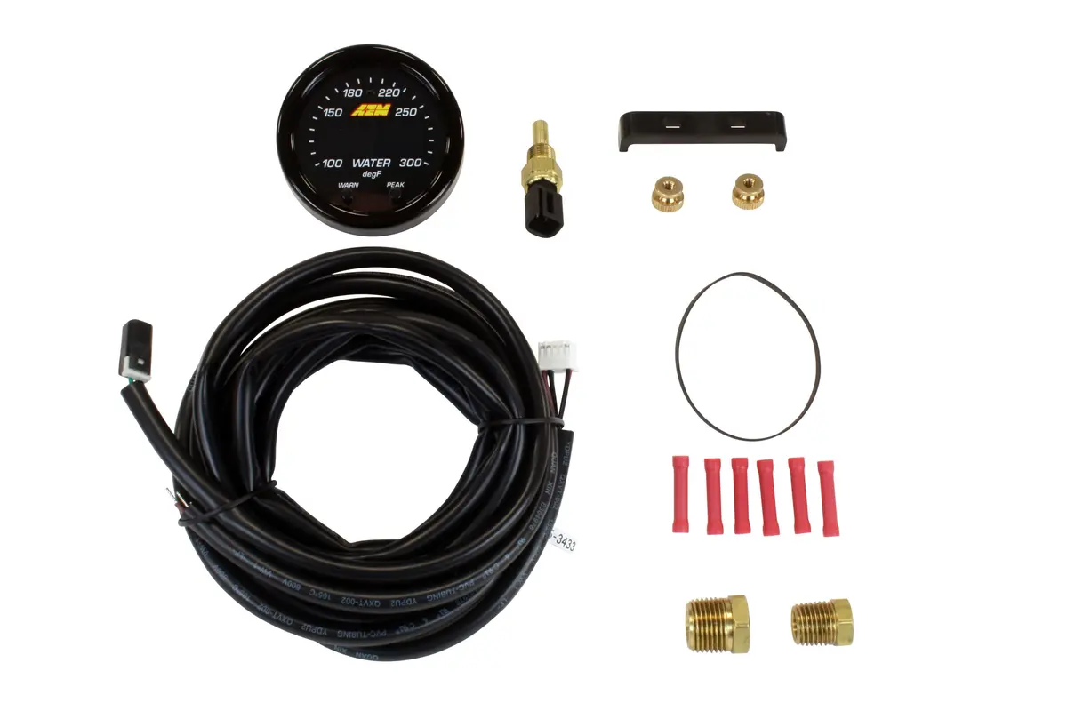 Aem X-Series Temperature Gauge Kit 100-300F/40-150C 30-0302 1