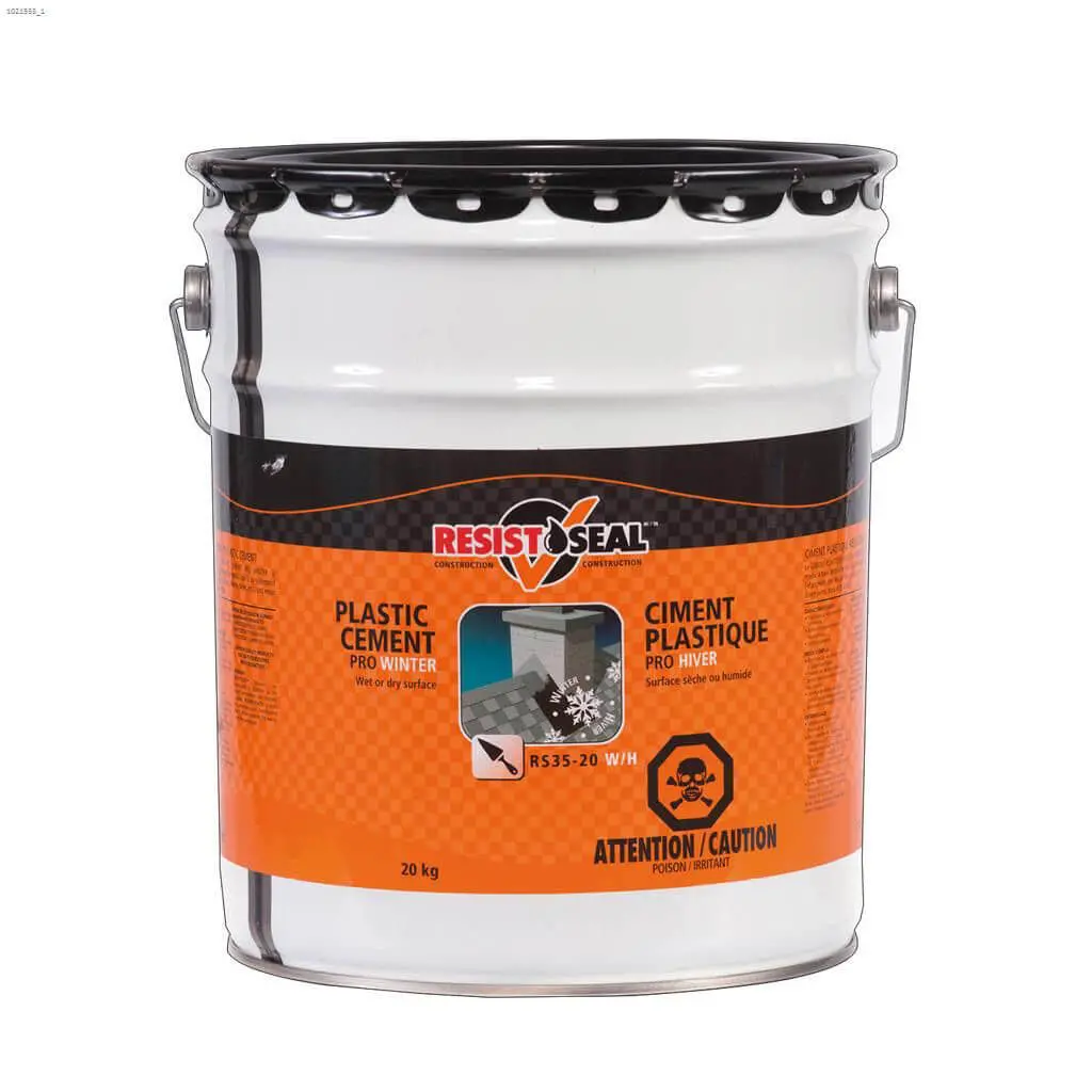 Resisto 53016 20-Kg Winter Grade Wet & Dry Surface Waterproof Multi-Purpose Plastic Cement Liquid Roofing Repair Flashing Membrane 1