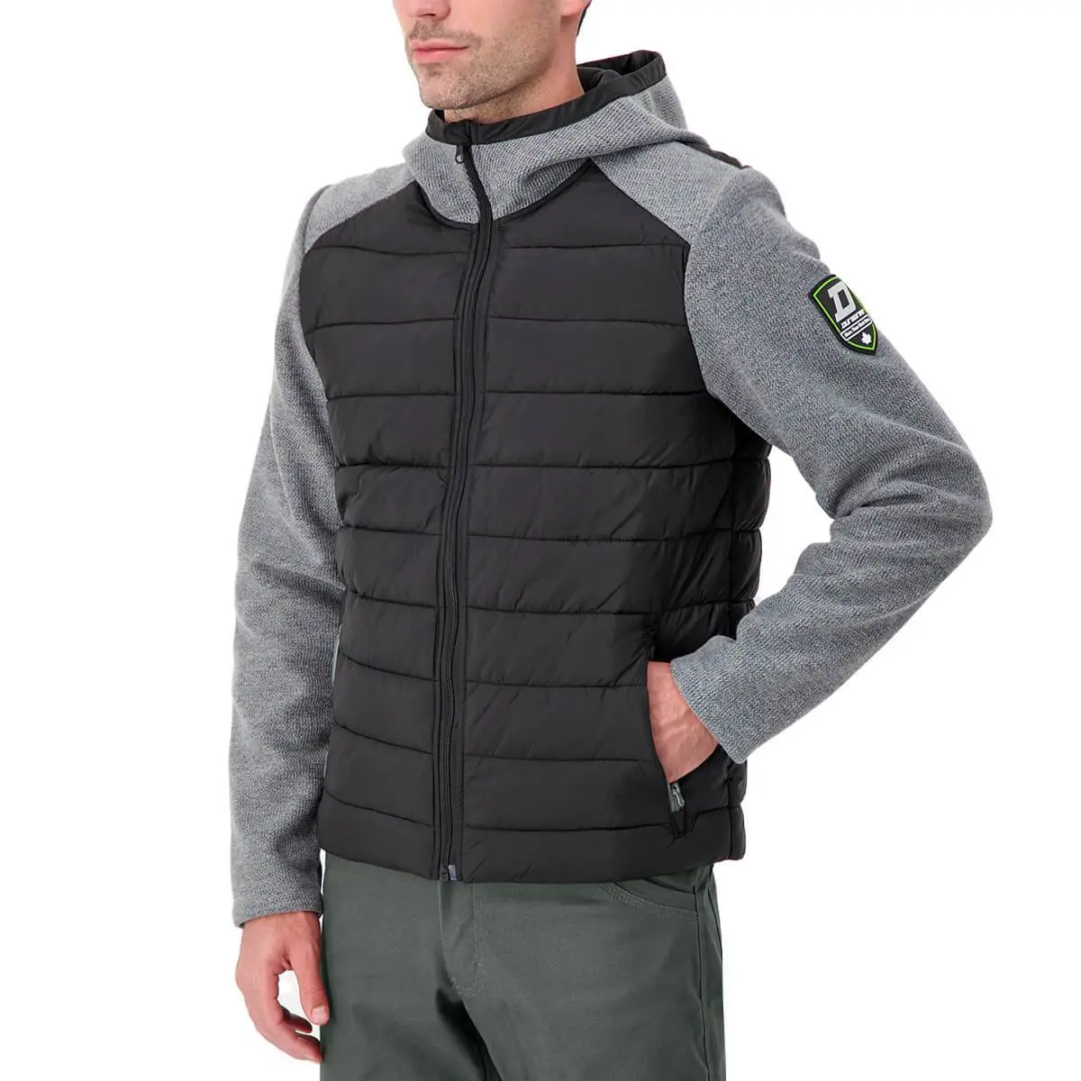 Duradrive Wizard Black And Grey Quilted Hooded Jacke 1
