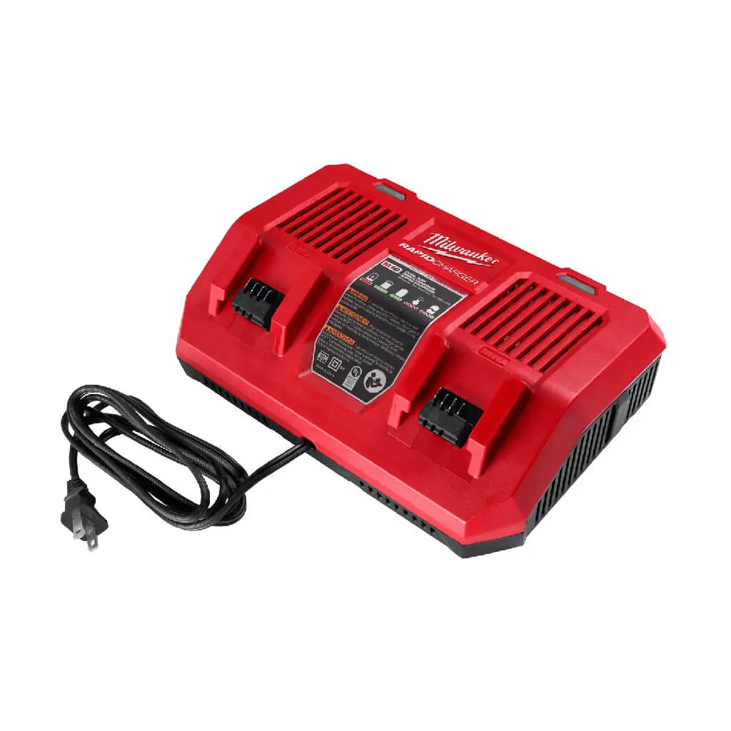 Milwaukee 48-59-1802 M18 18-Volt Lithium-Ion Dual Bay Simultaneous Rapid Battery Charger 1