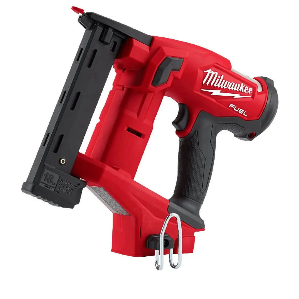 Milwaukee 2749-20 1/4 In. 18-Gauge 18-Volt M18 Lithium-Ion Cordless Narrow Crown Stapler (Tool Only) 1