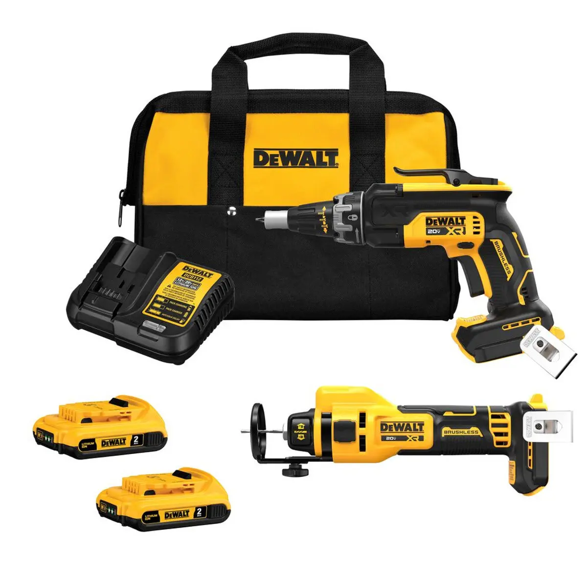 Dewalt Dck265d2 20V Max Xr 2-Tool Drywall Combo Kit (2X 2.0Ah) 1