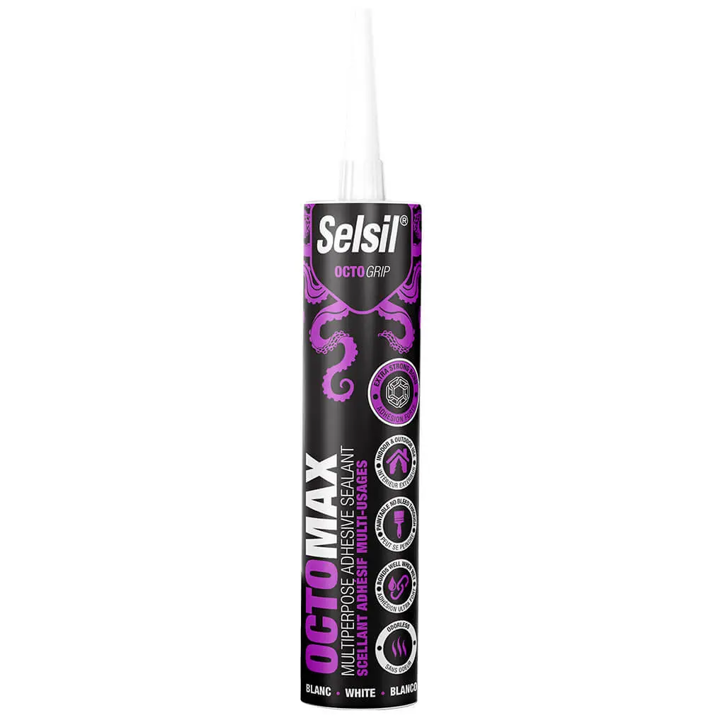 Selsil Octomax 290 Ml White Multi-Purpose Adhesive Sealant 1