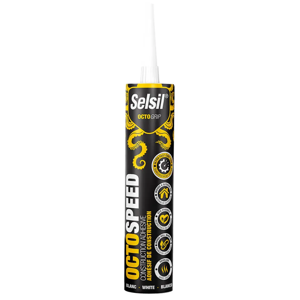 Selsil Octospeed 290 Ml White Construction Adhesive 1