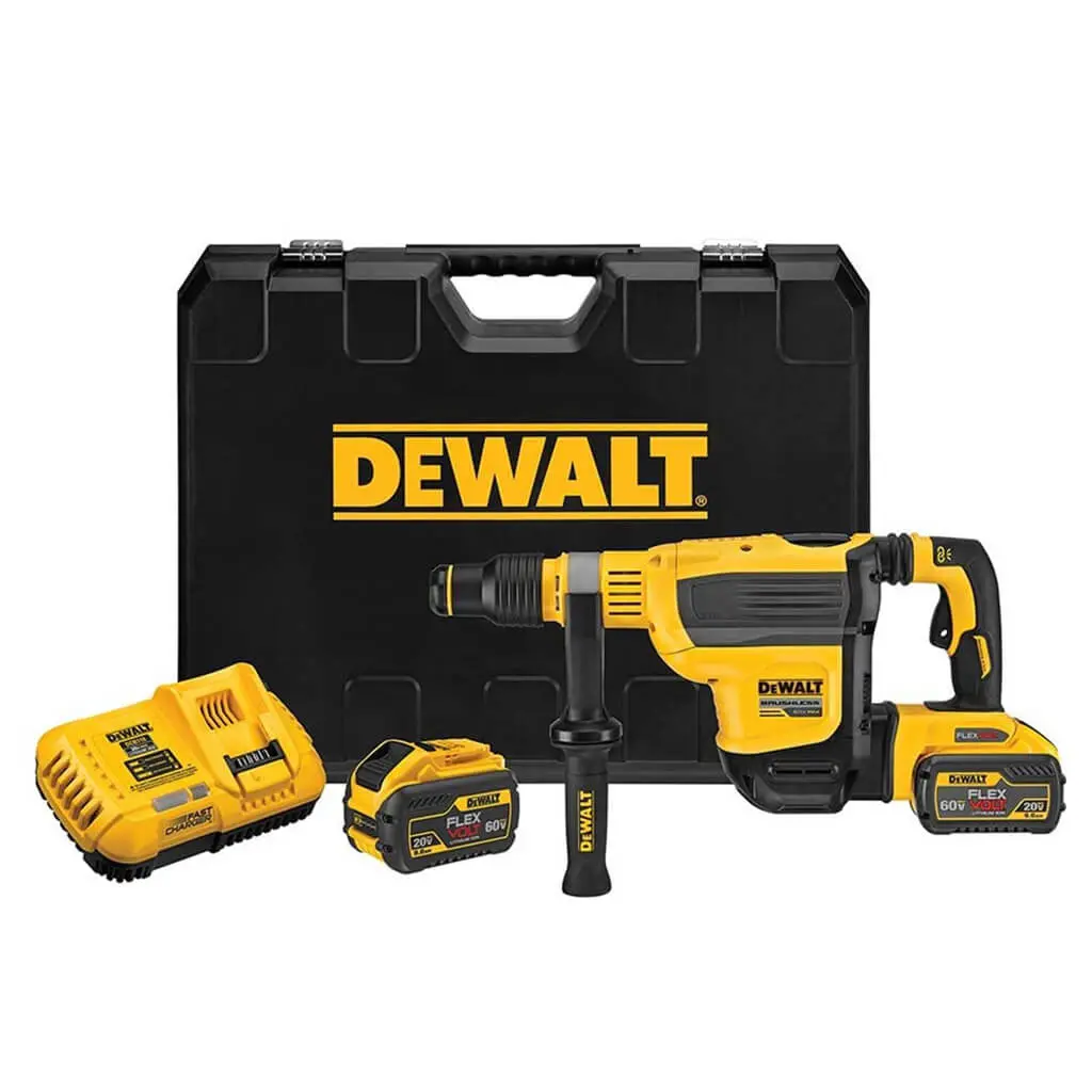 Dewalt Dch614x2 60V Max Flexvolt 1-3/4 In. Sds Max Combination Rotary Hammer Kit 1
