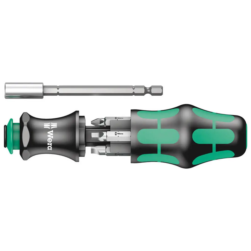 Wera 05073241001 Kraftform Kompakt 28 Imperial 1 Screwdriver 1/4 In. Hex With Bits 1