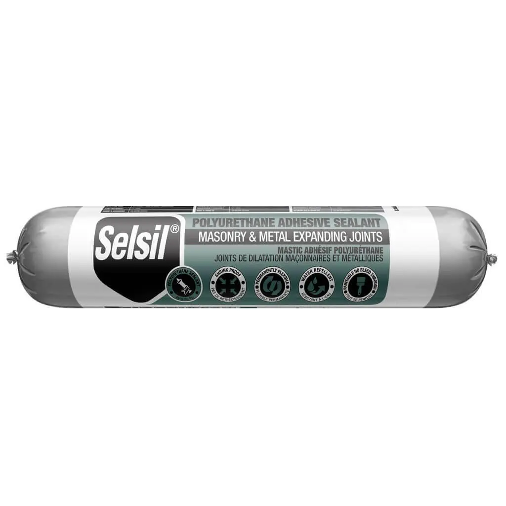 Selsil 600 Ml Grey Masonry And Metal Expanding Joints Polyurethane Adhesive Sealant Sausage 1