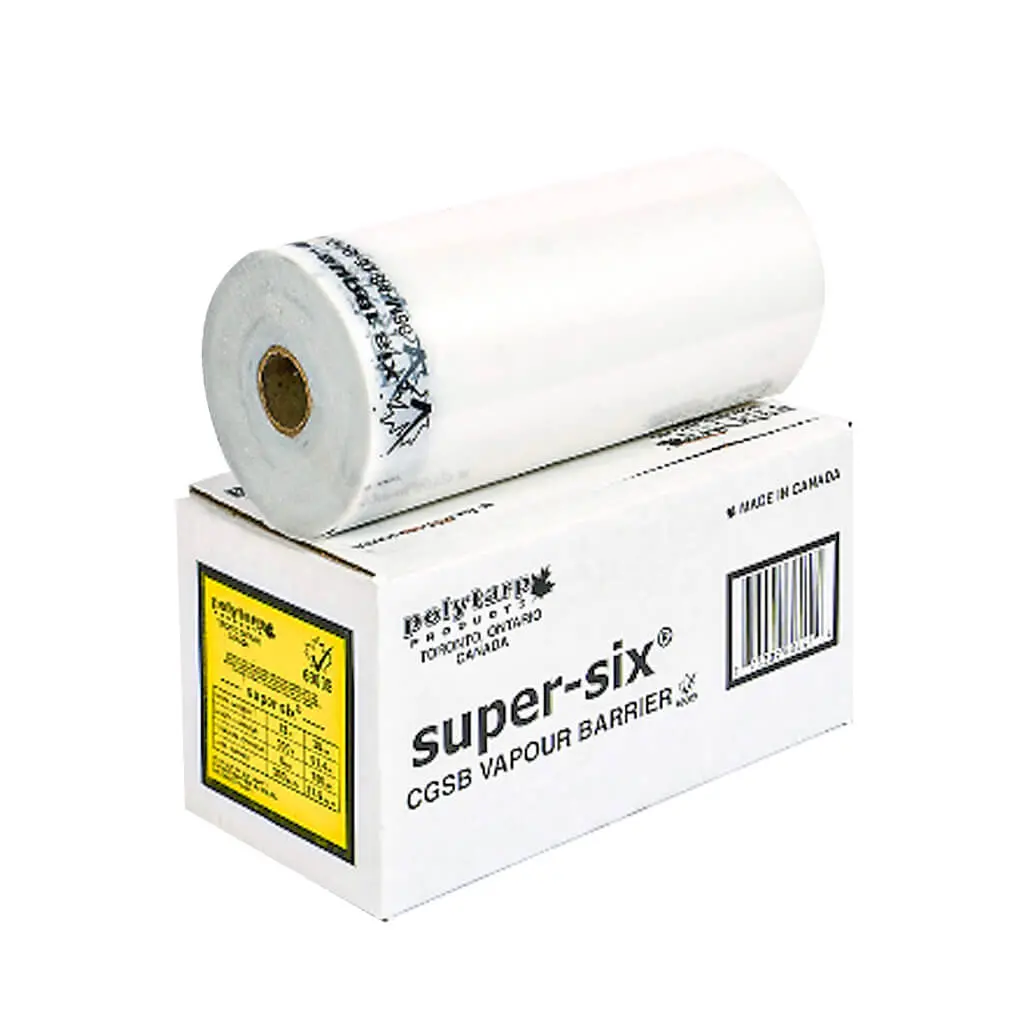 Super Six 12 In. X 300 Ft. Clear 6-Mil Vapour Barrier 1
