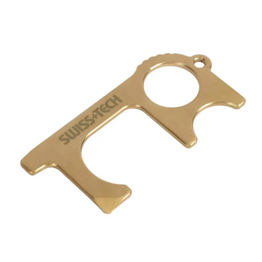 Swiss+Tech Non-Contact Door Opener & Multi-Tool With Retractable Keychain (2-Piece) 1