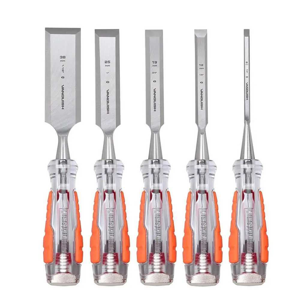 Vanquish 5-Piece High Impact Wood Chisel Set 1