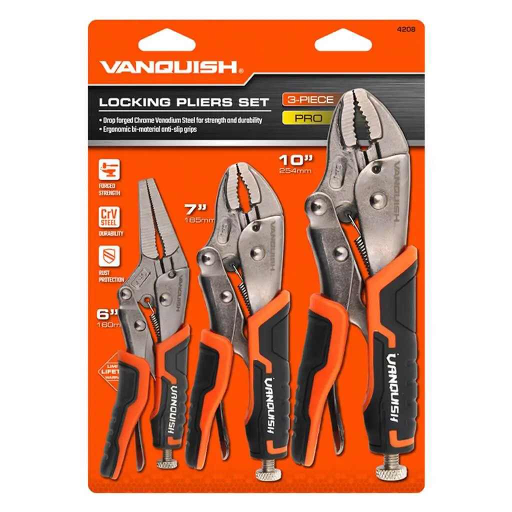 Vanquish 4208 Locking Pliers Set (3-Piece) 1