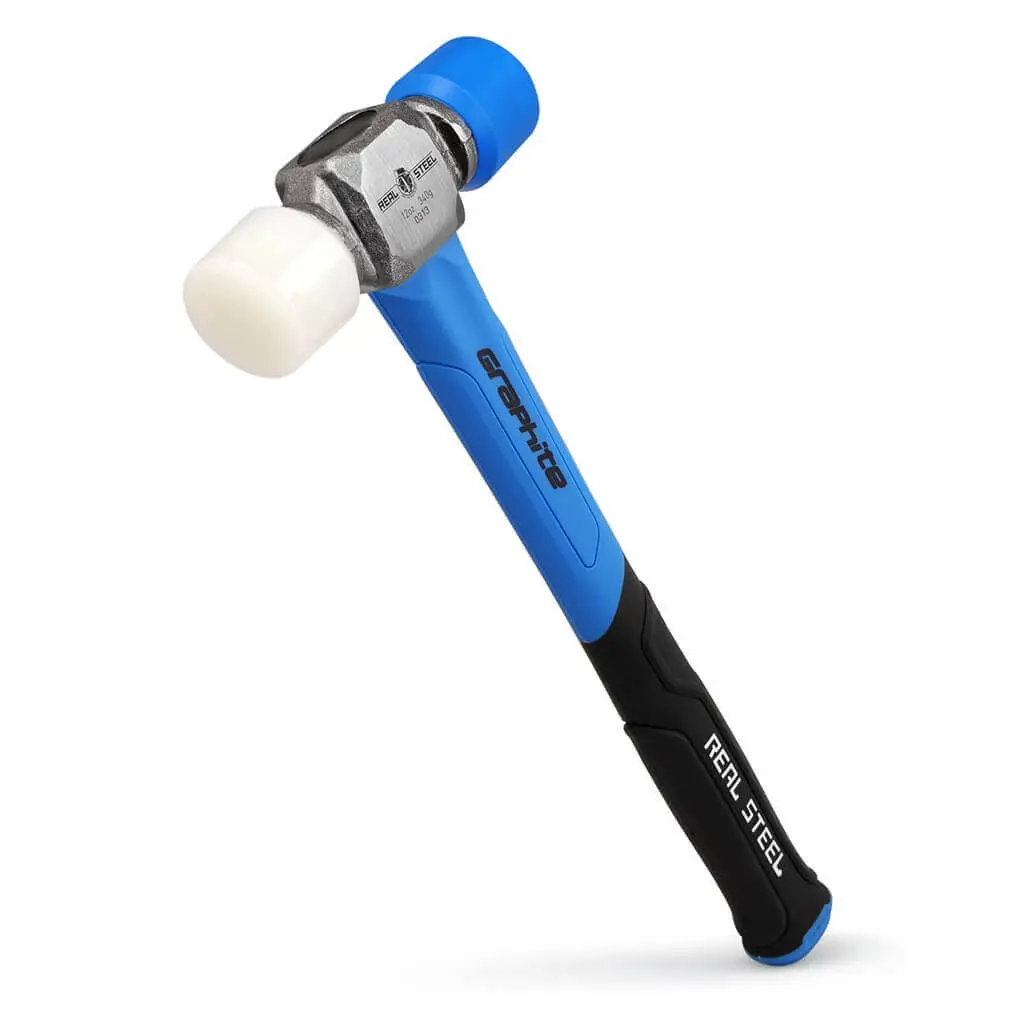 Real Steel 0313 12-Oz. Blue Jacket Graphite Double Face Mallet 1