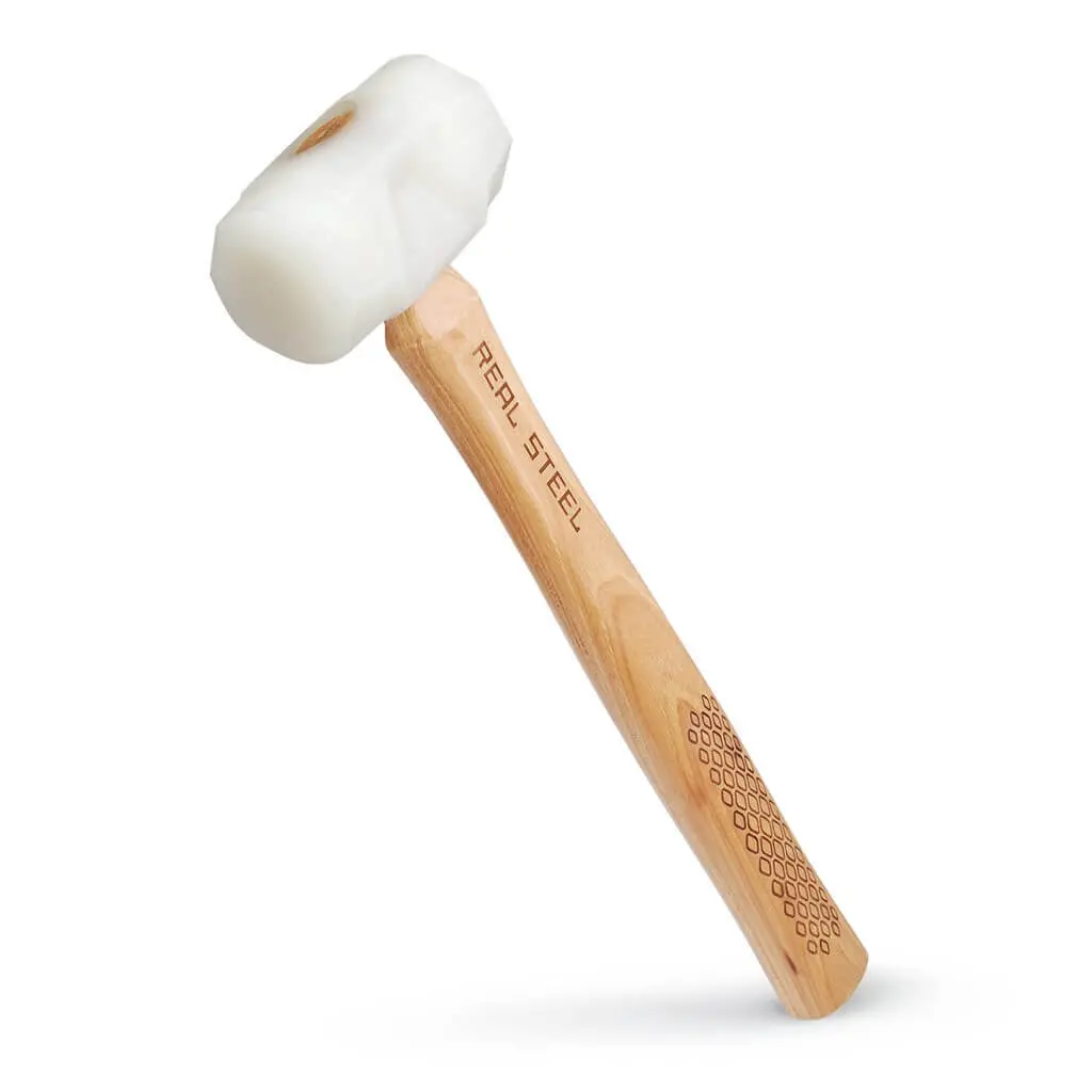 Real Steel 0314 White Urethane Hammer With Hickory Handle 1