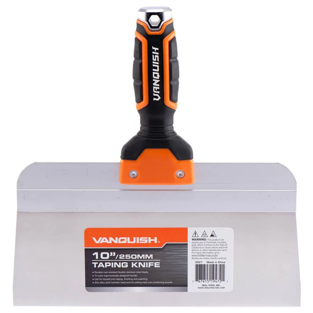 Vanquish 10 In. Stainless Steel Drywall Taping Knife 1