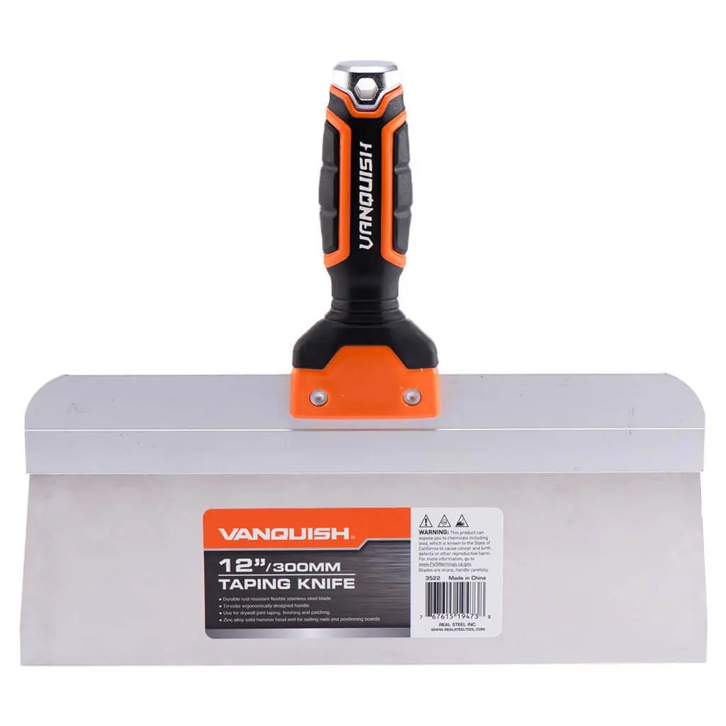 Vanquish 12 In.  Stainless Steel Drywall Taping Knife 1